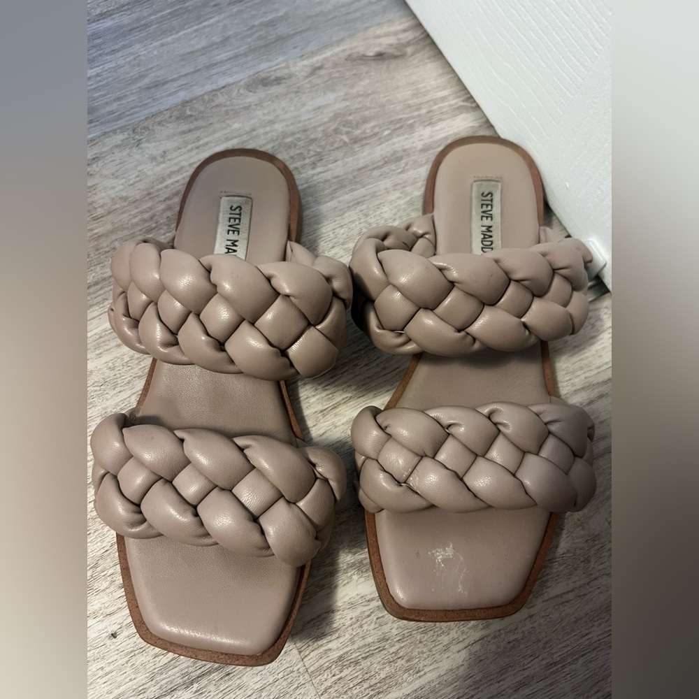 Steve Madden Women's Braided Sandals - Beige
